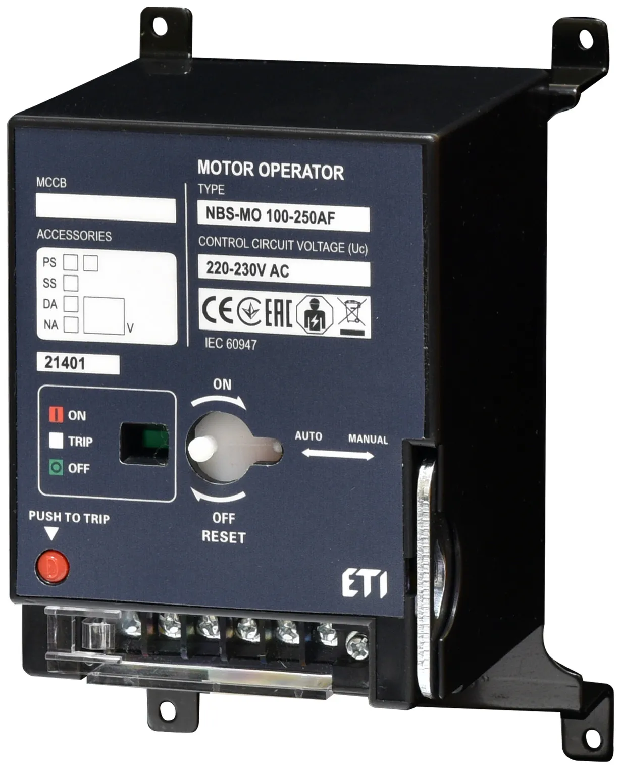 Elektrinė pavara NBS-MO 100-250AF AC220/230V 3P 004673231