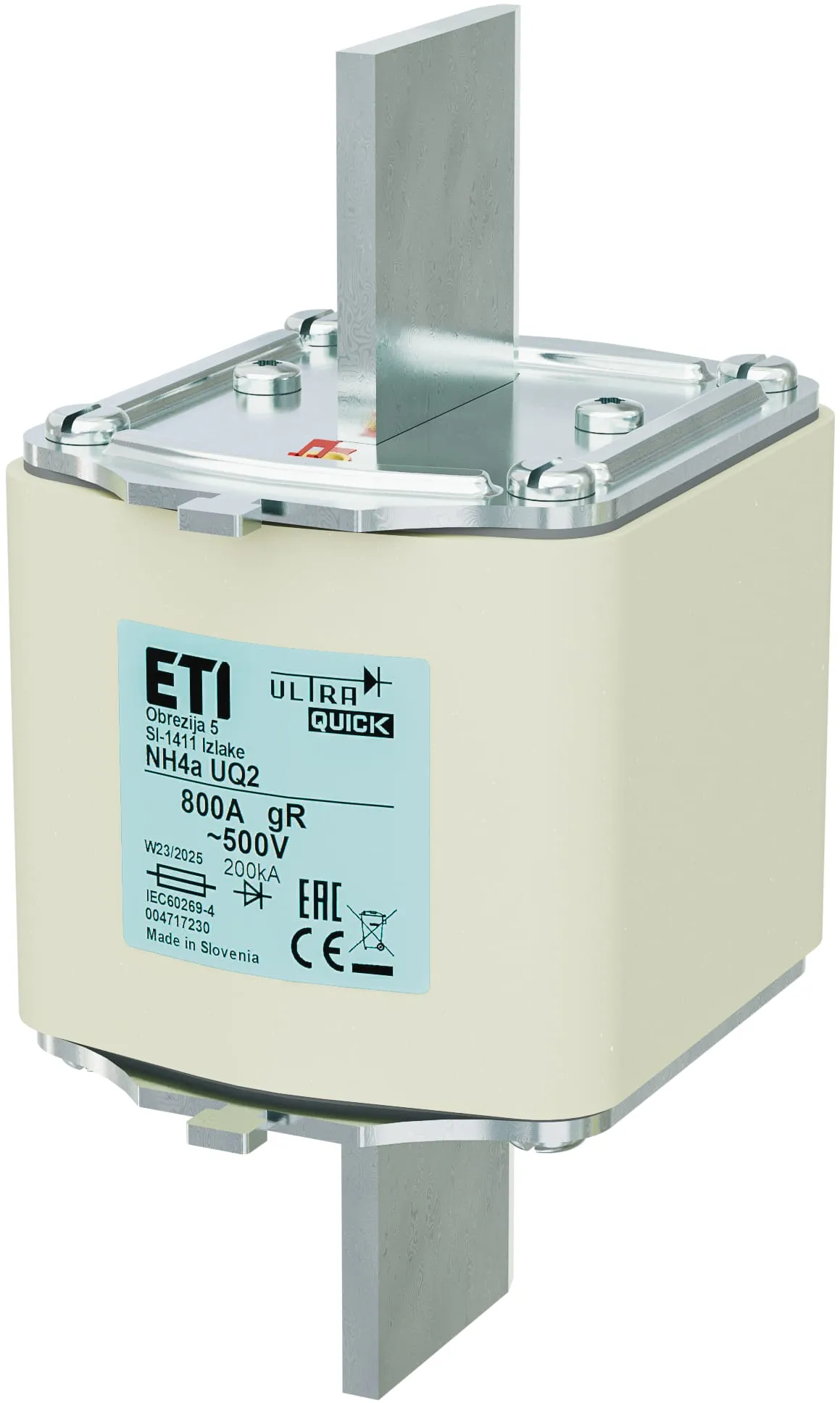 Saugikliai NH4a UQ2 gR 800A/500V 004717230