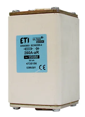 Saugikliai NHG2/M UQ01 aR 200A/1500V 004735155