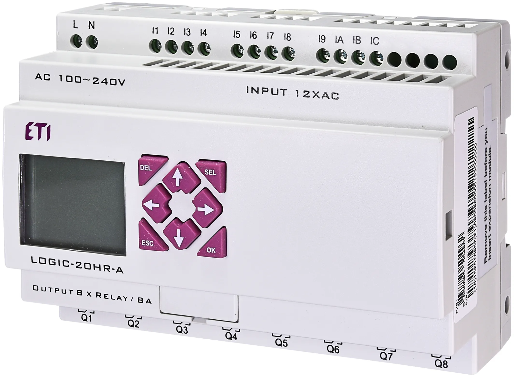 PLC valdiklis LOGIC-20HR-A 004780004